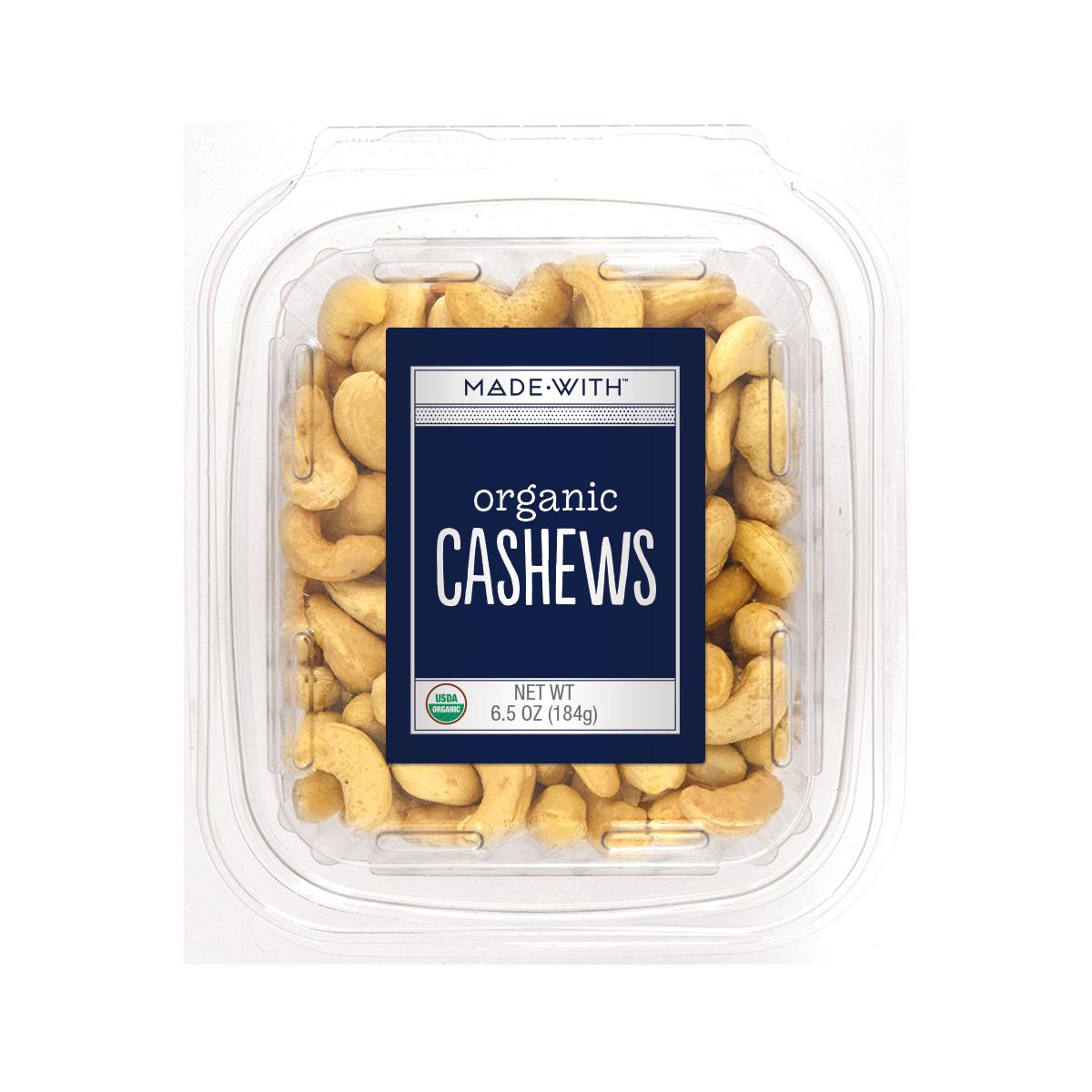 Made With Nut Cashew Tub Orgánico - Paquete de 12 - 6.5 OZ - Imagen 3