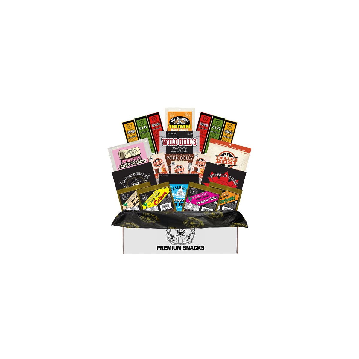 Caja de Regalo Buffalo Bills Snacks de Carne Sin MSG (20 snacks de carne sin MSG) - Imagen 2