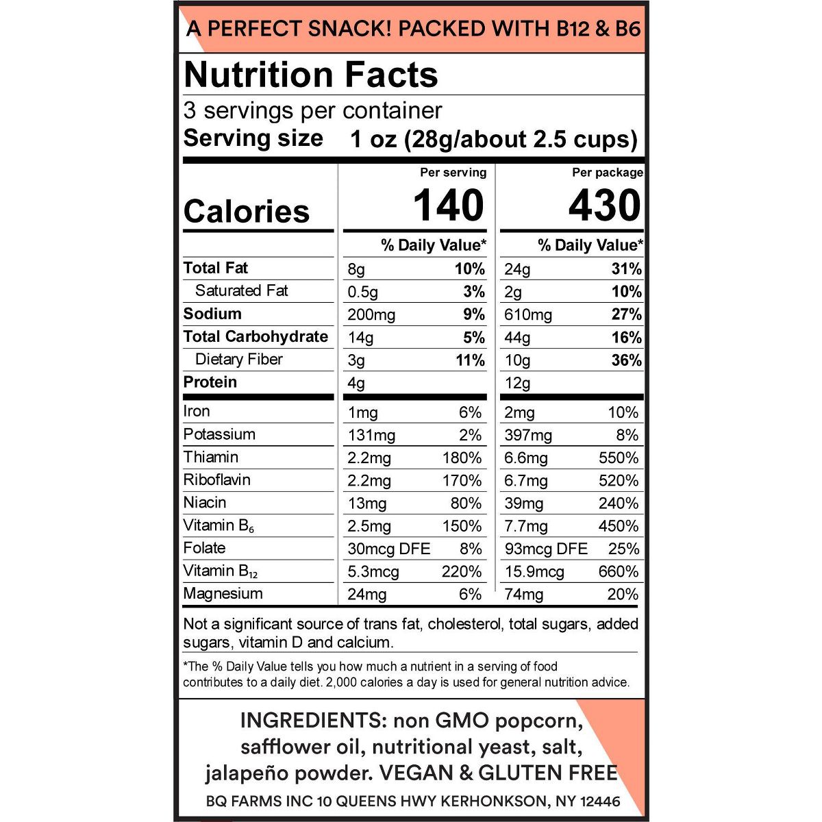 BjornQorn Picante, Paquete de 12 (3 oz) de Palomitas - Imagen 7
