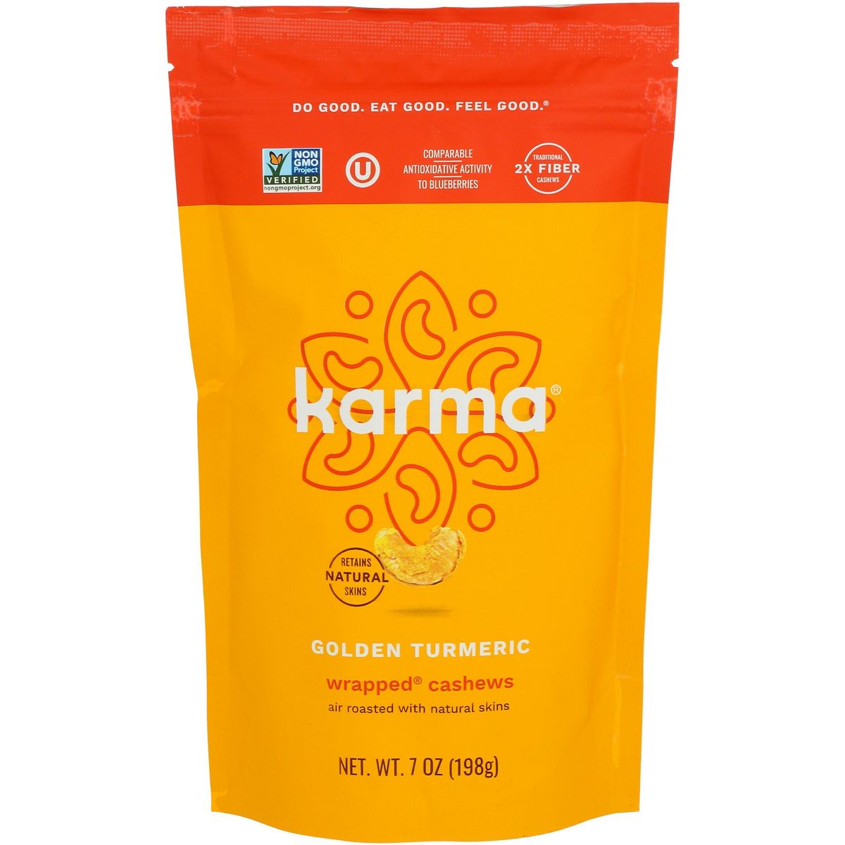 Karma Cashews Golden Turmeric - Paquete de 6 - 7 oz - Imagen 3