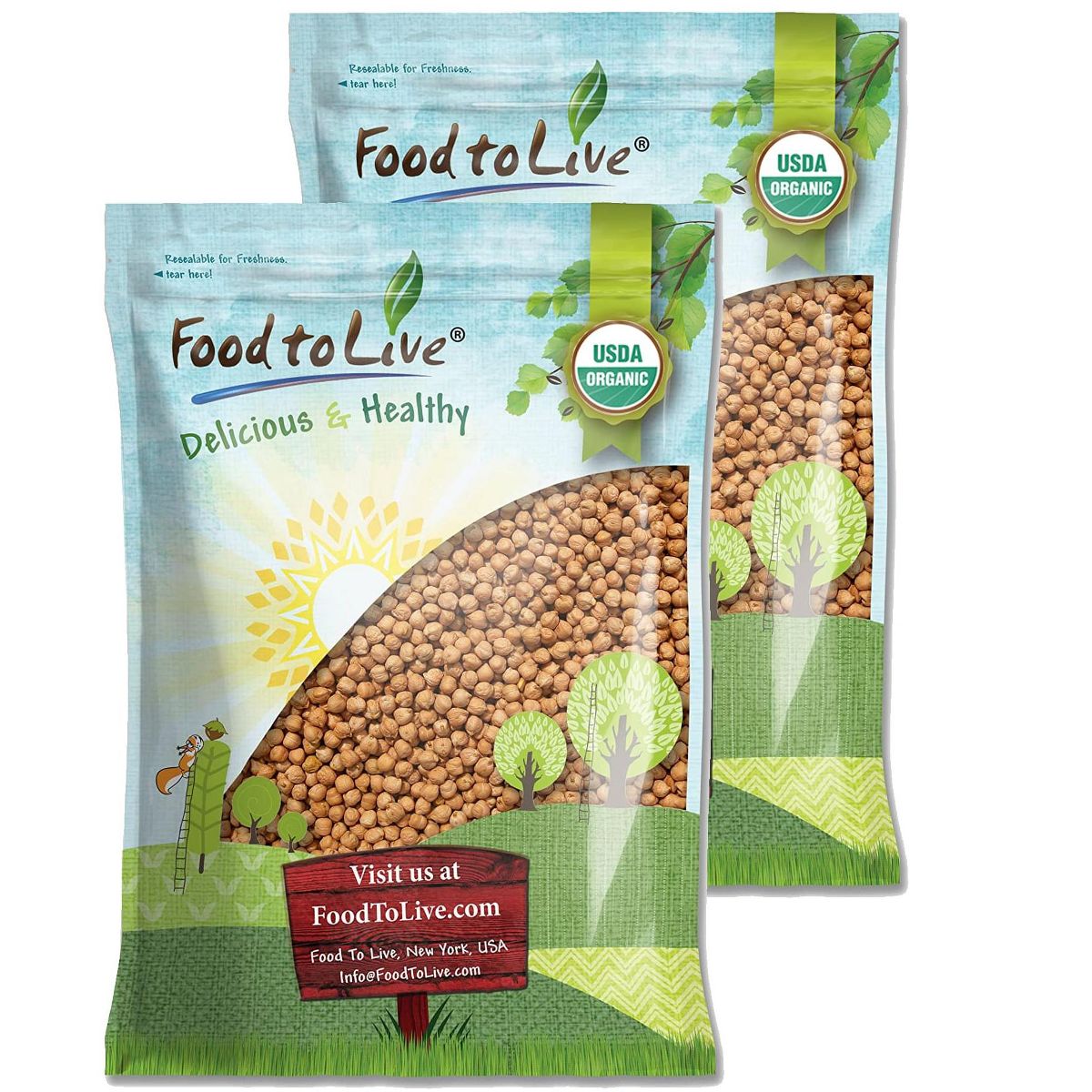 Garbanzos Orgánicos / Chícharos Secos - por Food To Live - Imagen 9