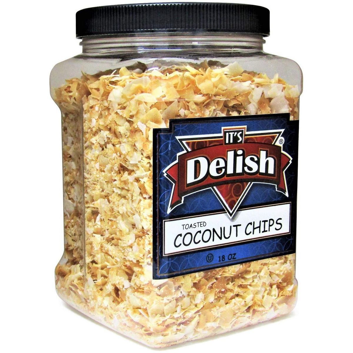 Chips de Coco Tostado Sin Endulzar It's Delish, 18 OZ | Envase Jumbo