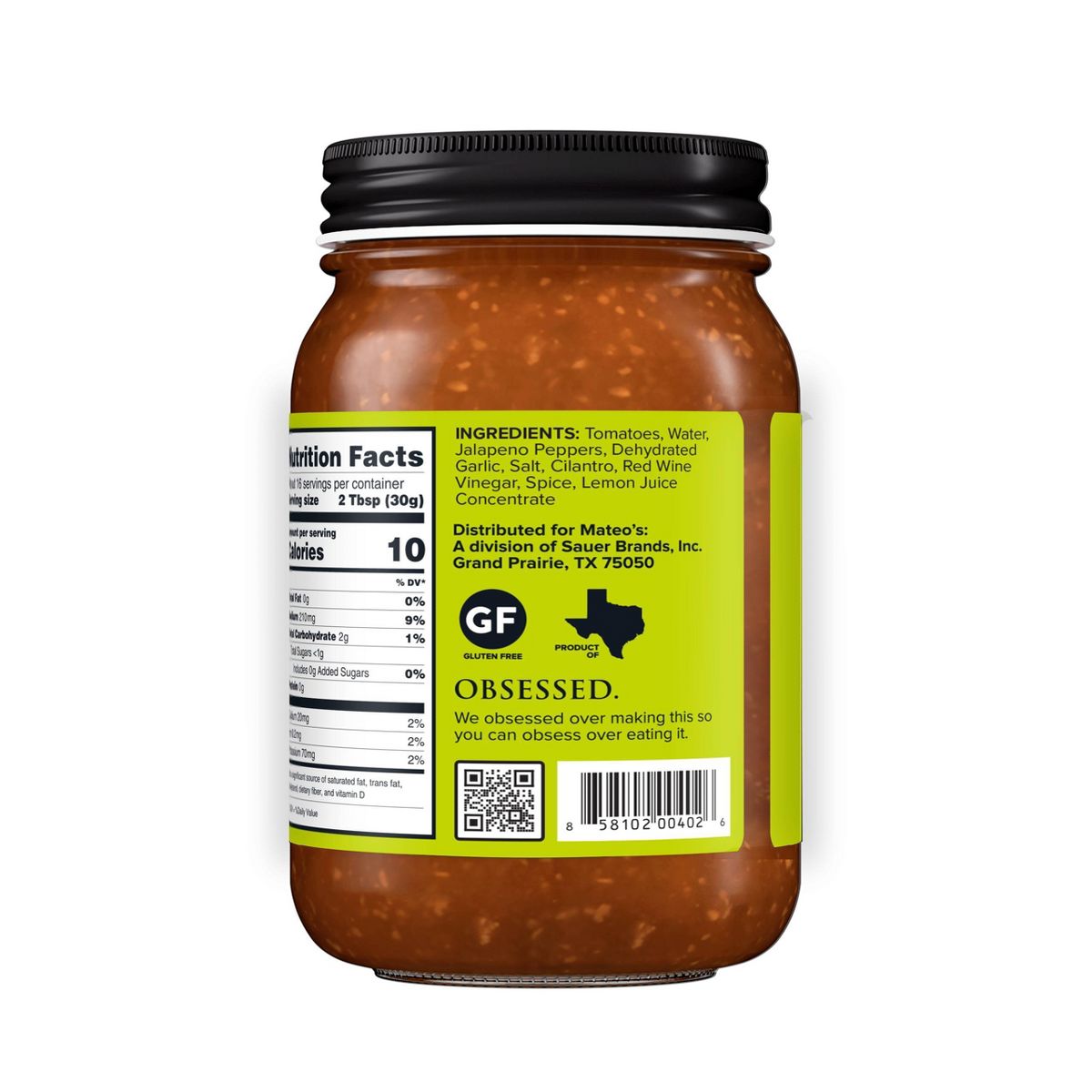 Mateo's Gourmet Salsa Suave 16 oz - Imagen 3