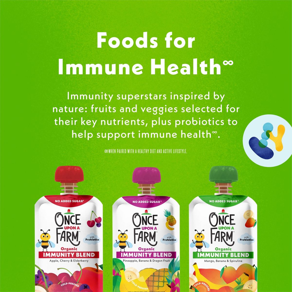 Once Upon a Farm Batido Orgánico de Inmunidad Mango Plátano Espirulina para Niños - 3.2 oz - Imagen 6