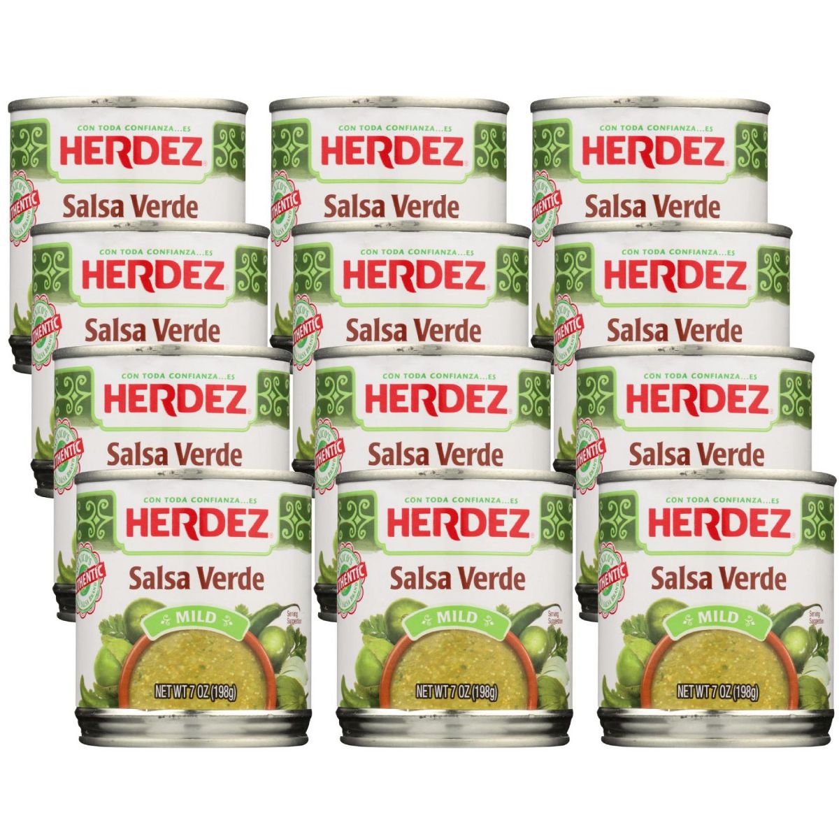 Salsa Verde Herdez - Paquete de 12, 7 oz