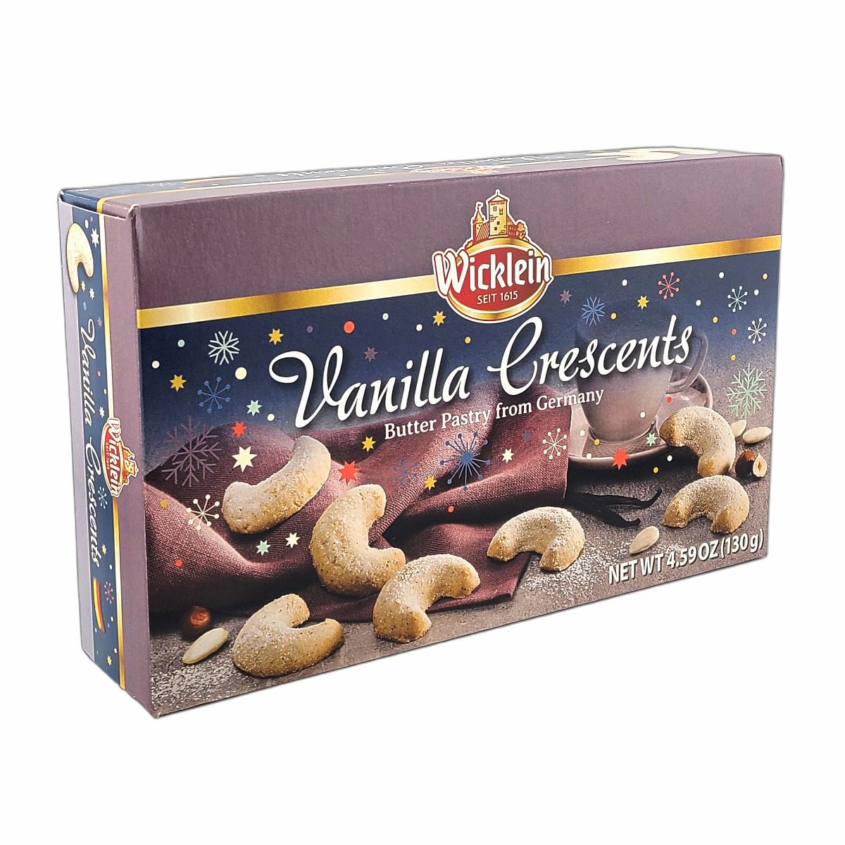 Galletas de Mantequilla Wicklein en Forma de Media Luna Sabor Vainilla 4.59 oz / 130 g - Imagen 3