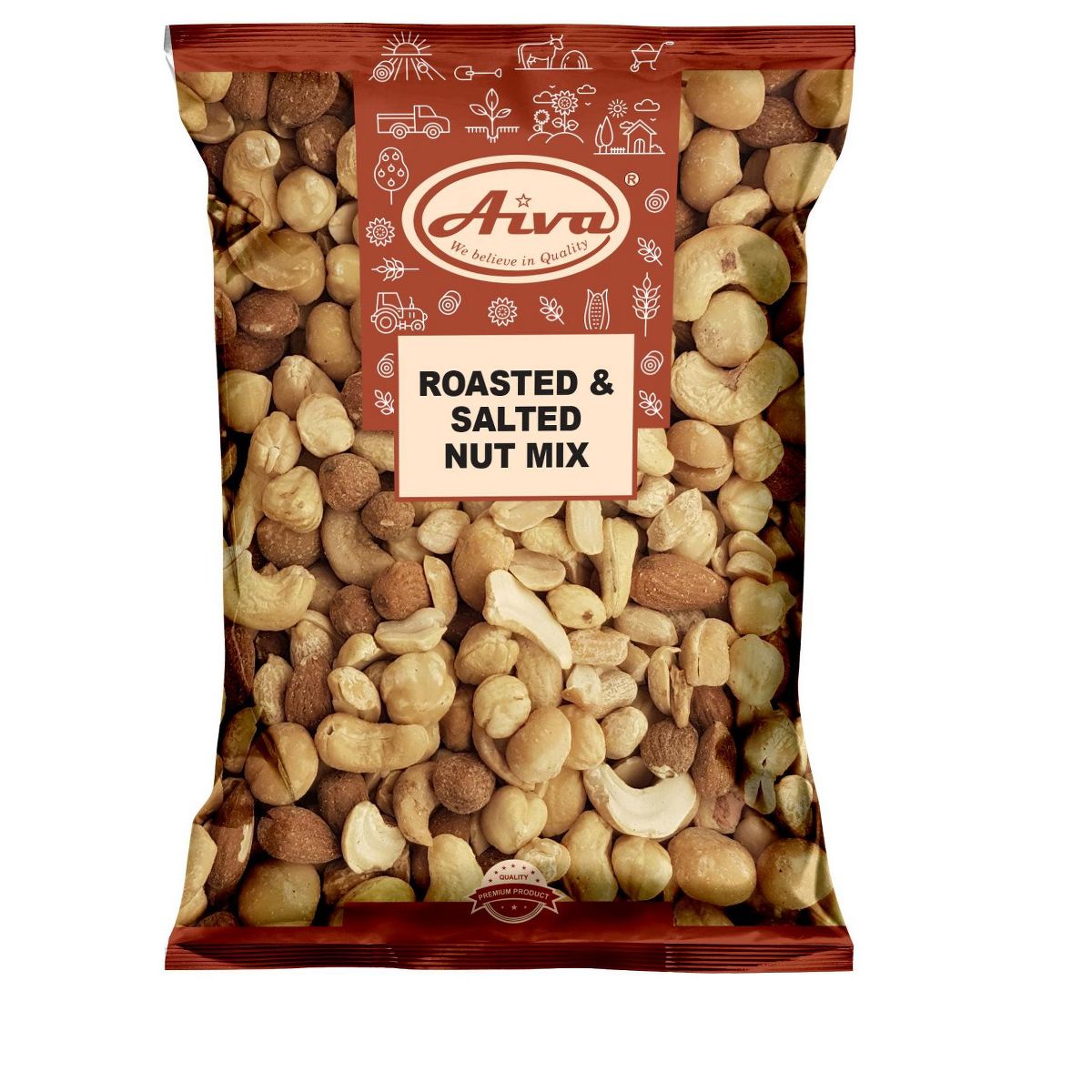 Mezcla de nueces tostadas con sal - Imagen 3