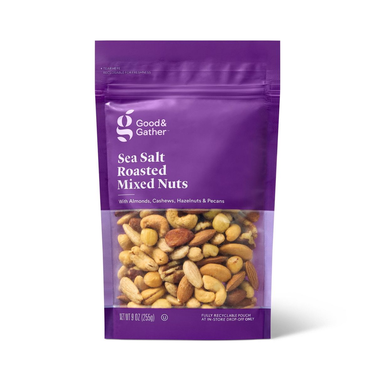 Mezcla de nueces tostadas con sal marina - 9 oz - Good & Gather™