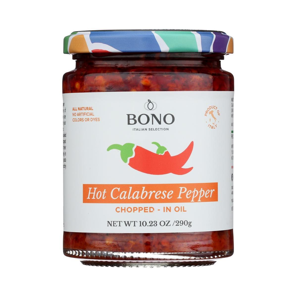 Bono Papers Pimiento Calabrese Picante en Aceite Picado - Caja con 6/10.23 oz - Imagen 3