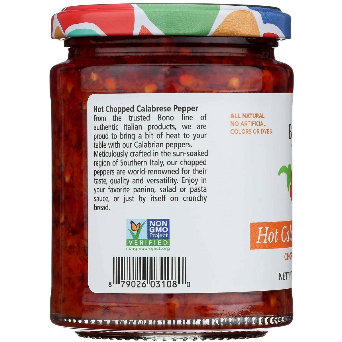 Bono Papers Pimiento Calabrese Picante en Aceite Picado - Caja con 6/10.23 oz - Imagen 5