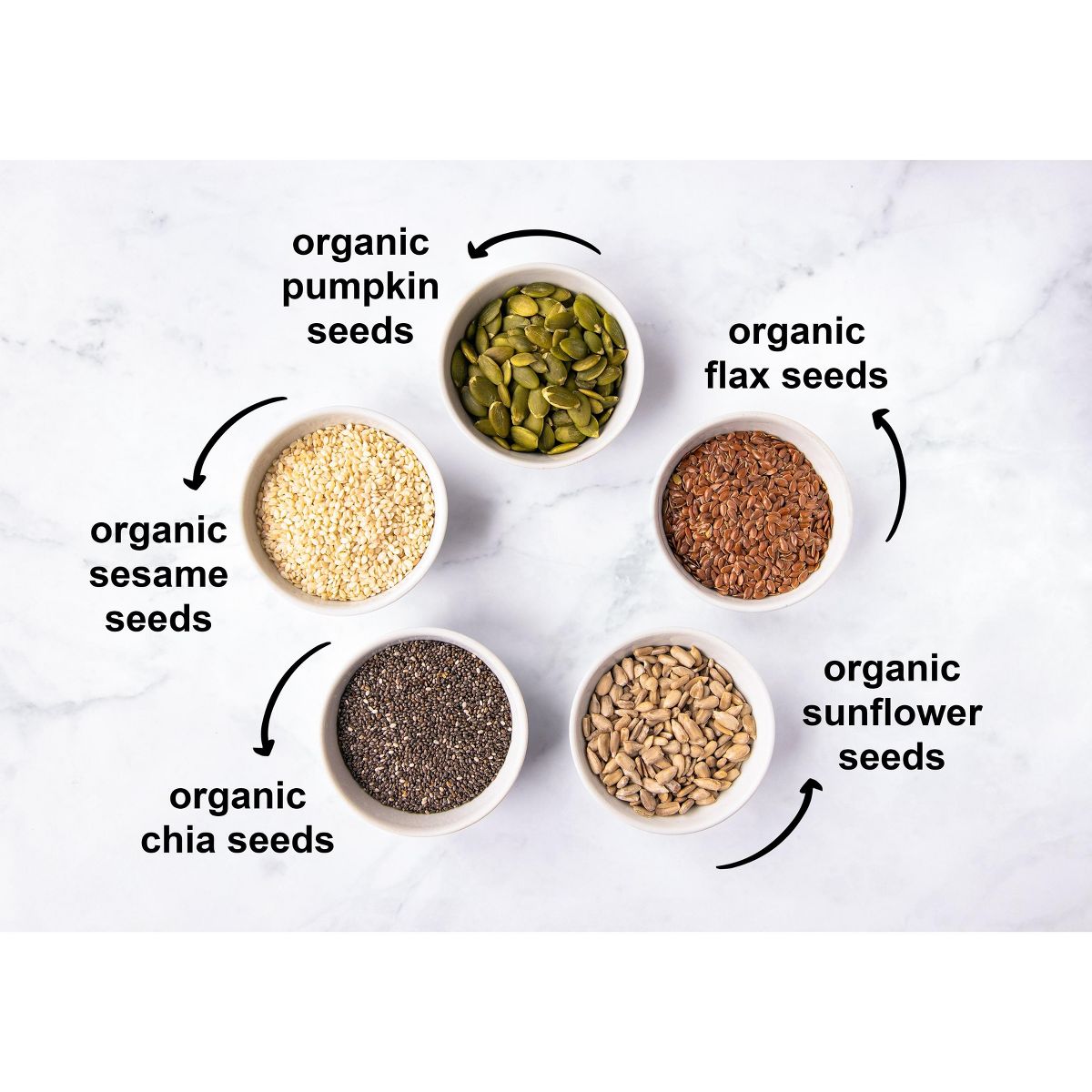 Mezcla Orgánica de 5 Semillas Super - por Food To Live - Imagen 6