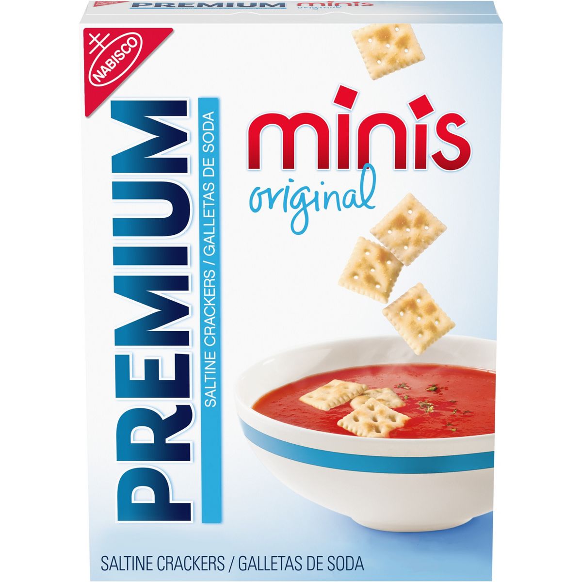 Galletas Saltine Premium Originales Mini, Snack para Lonche - 11 oz