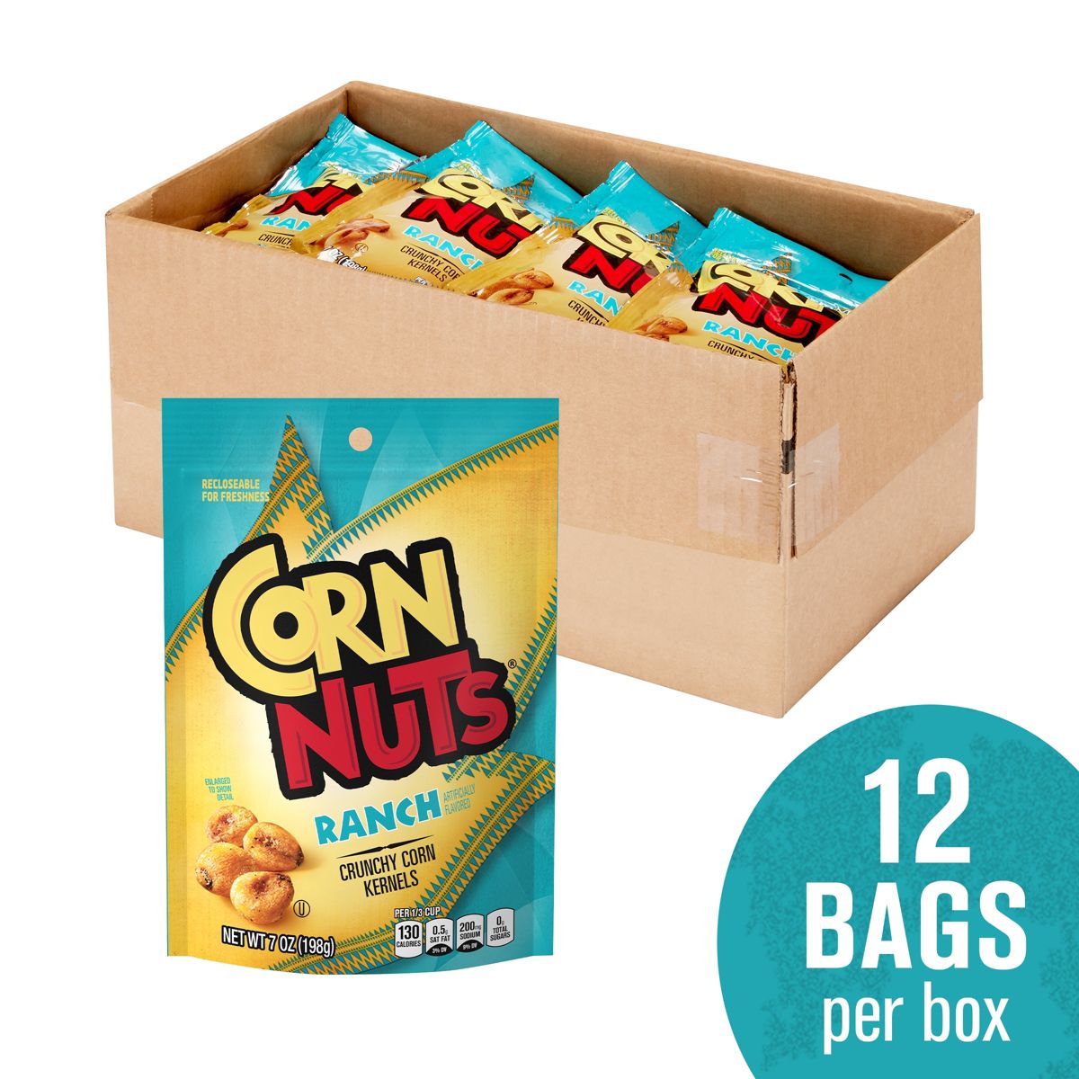 Planters Corn Nuts Ranch Botanas Crujientes de Maíz 7 oz - Imagen 10