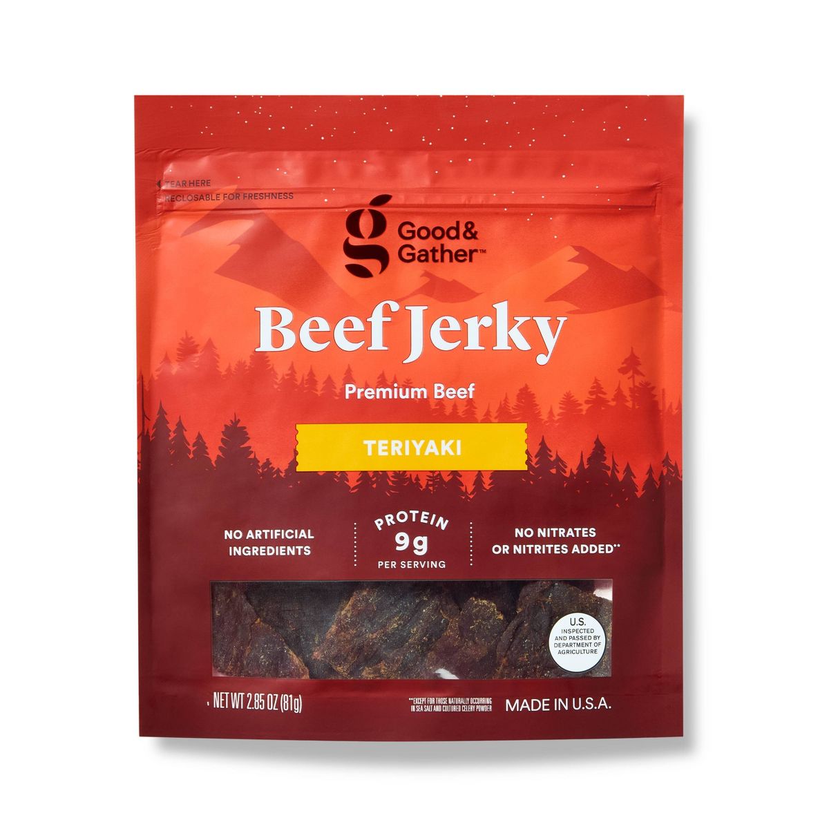 Carne Seca Teriyaki - 9g de Proteína - 2.85 oz - Good & Gather™ - Imagen 2