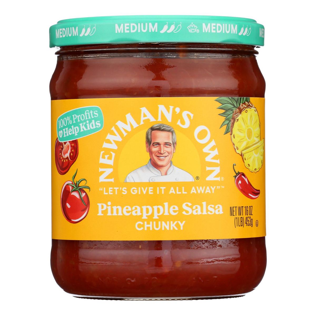 Newman's Own Salsa de Piña - Caja con 8/16 oz - Imagen 3