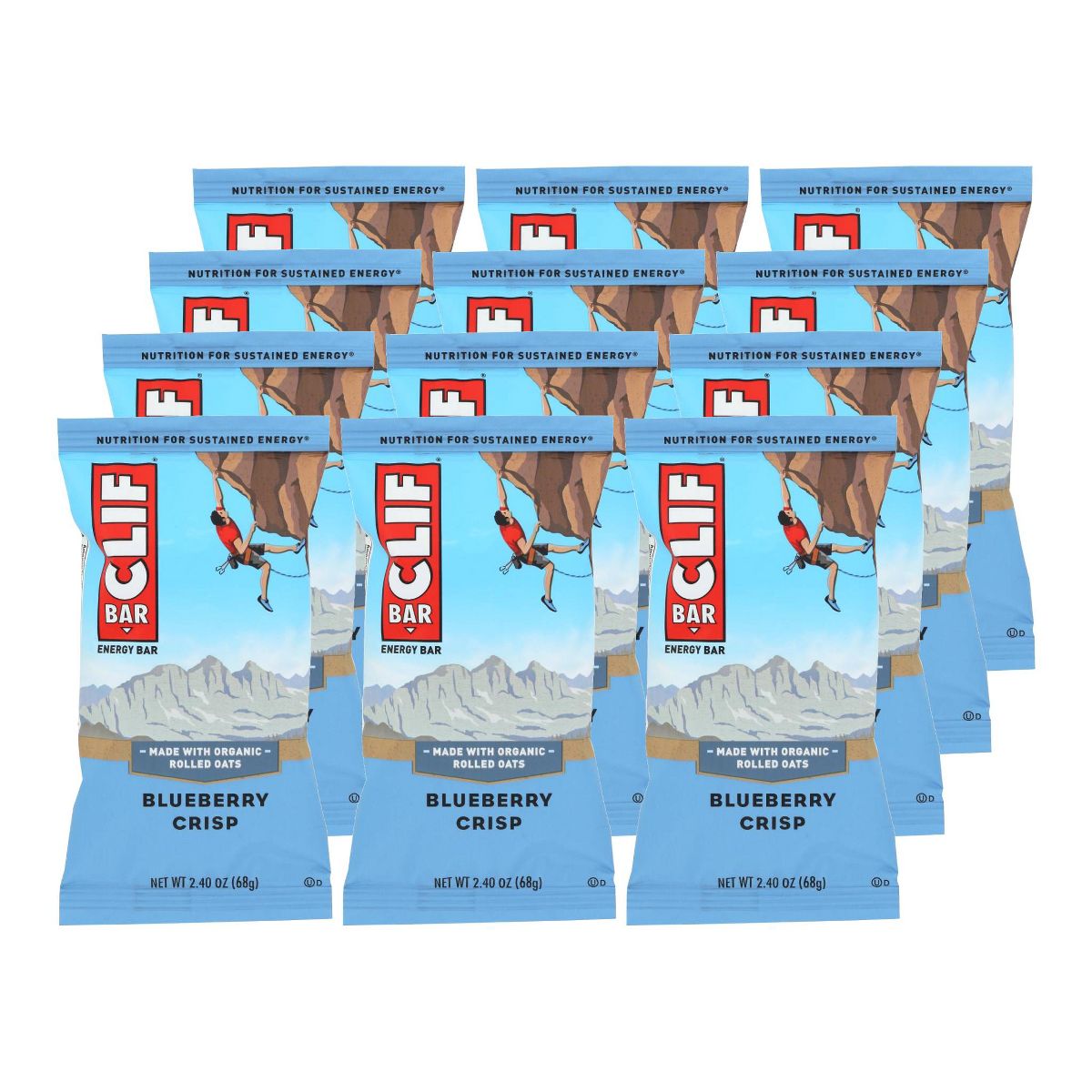 Clif Bar Blueberry Crisp Barra Energética - 12 barras, 2.4 oz - Imagen 2