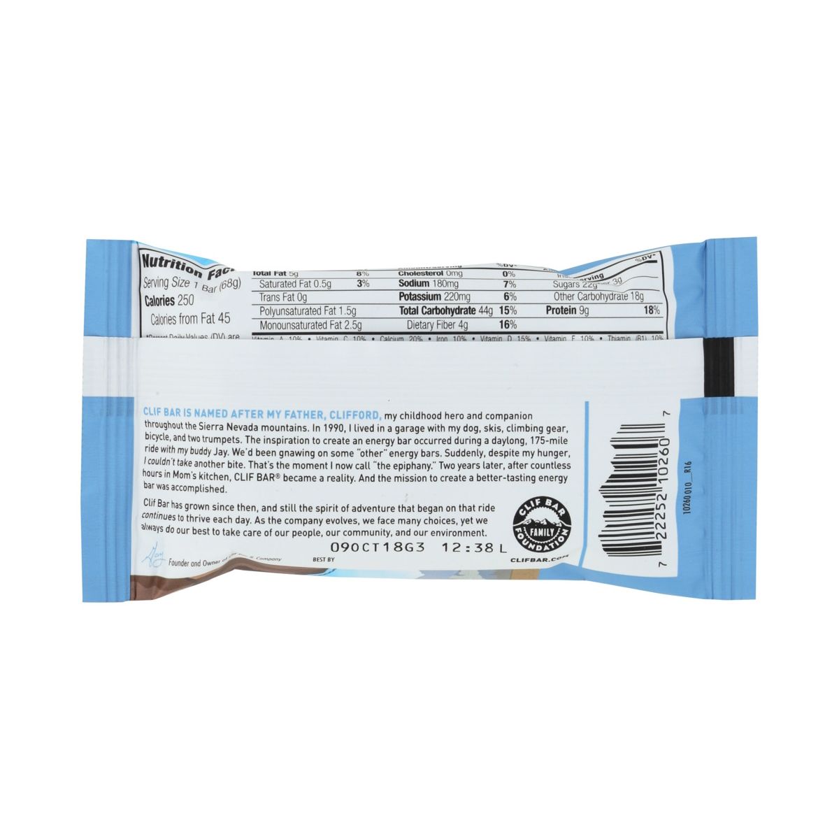 Clif Bar Blueberry Crisp Barra Energética - 12 barras, 2.4 oz - Imagen 4