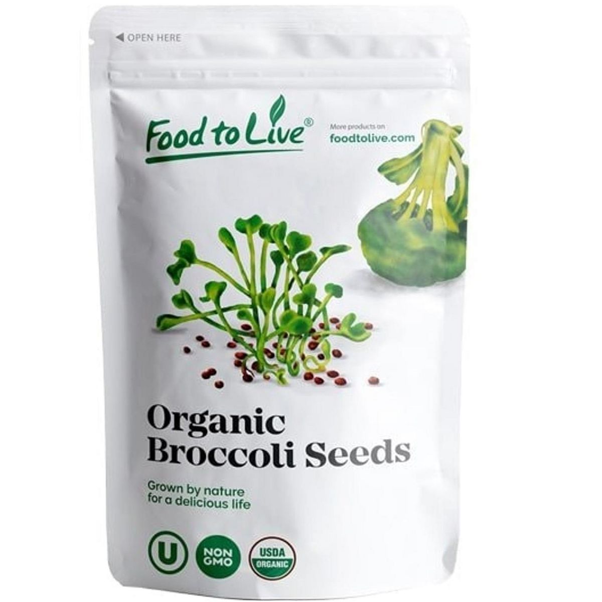 Semillas Orgánicas de Brócoli para Germinar - por Food To Live - Imagen 4