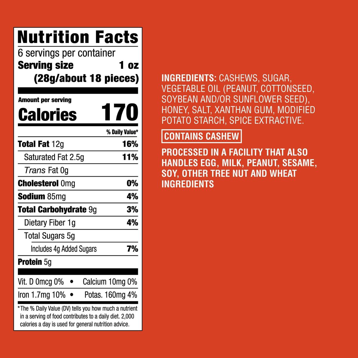 Nueces de la India con miel picante - 6 oz - Good & Gather™ - Imagen 5