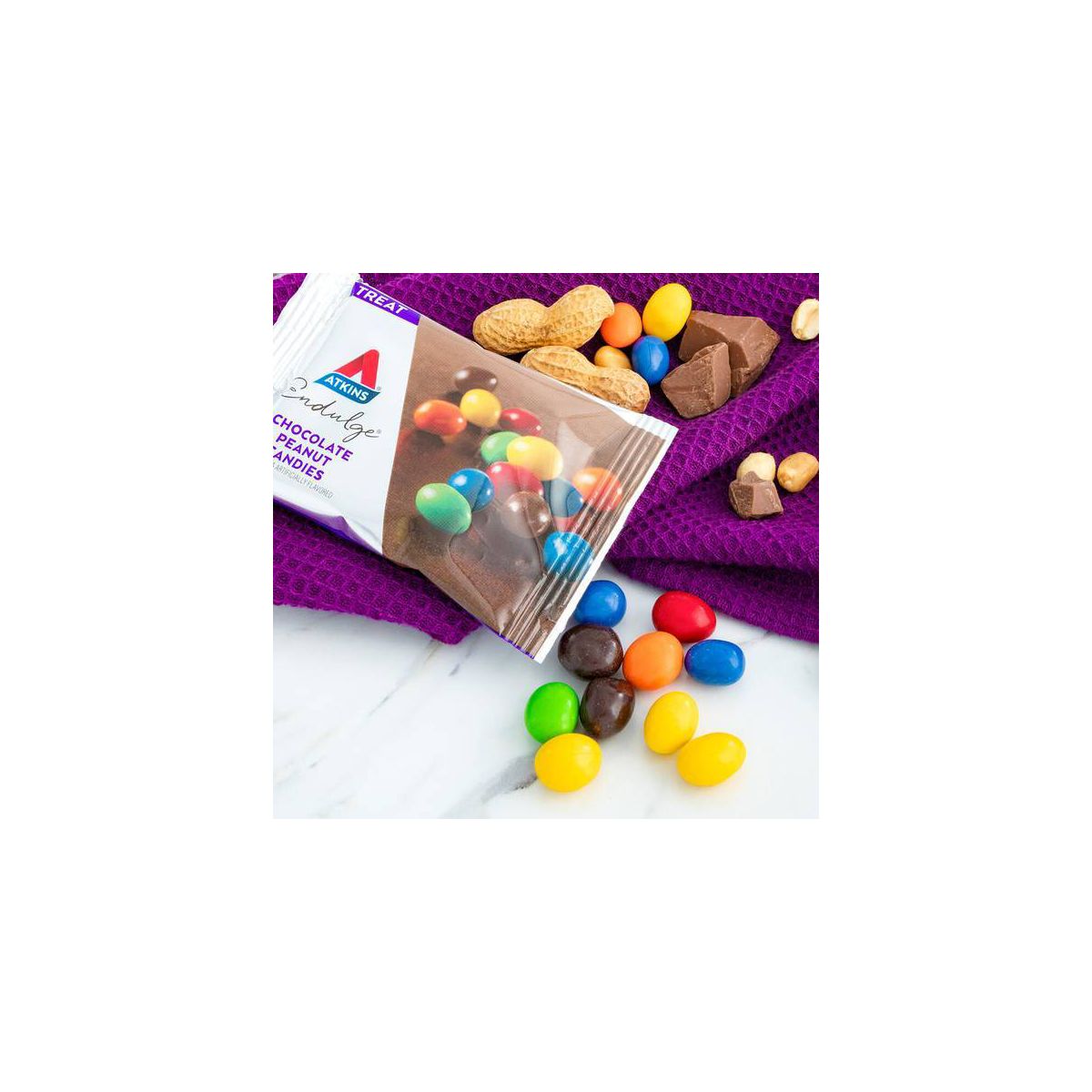 Atkins Endulge Chocolate Peanut Candies - 5ct/6oz - Imagen 5