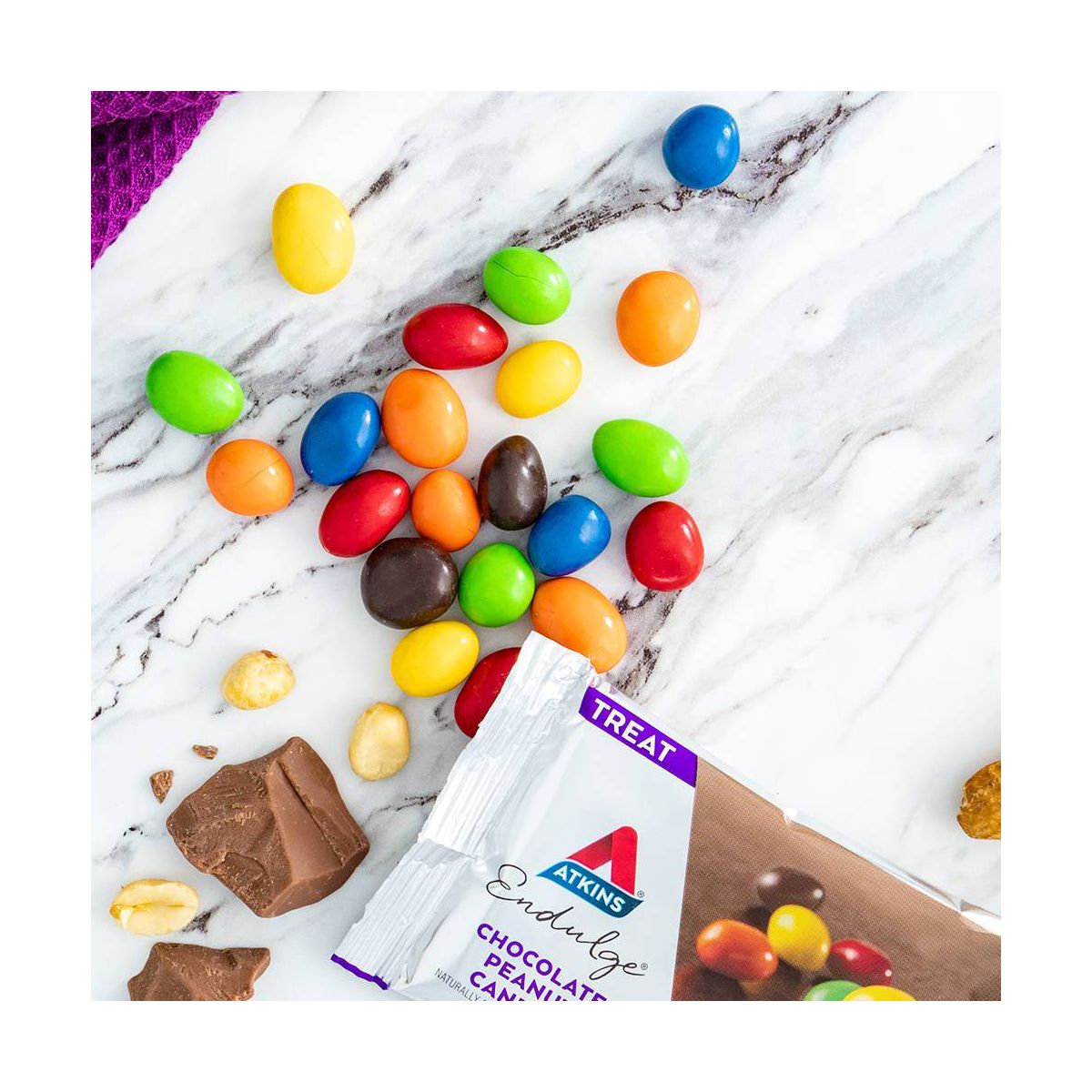 Atkins Endulge Chocolate Peanut Candies - 5ct/6oz - Imagen 7