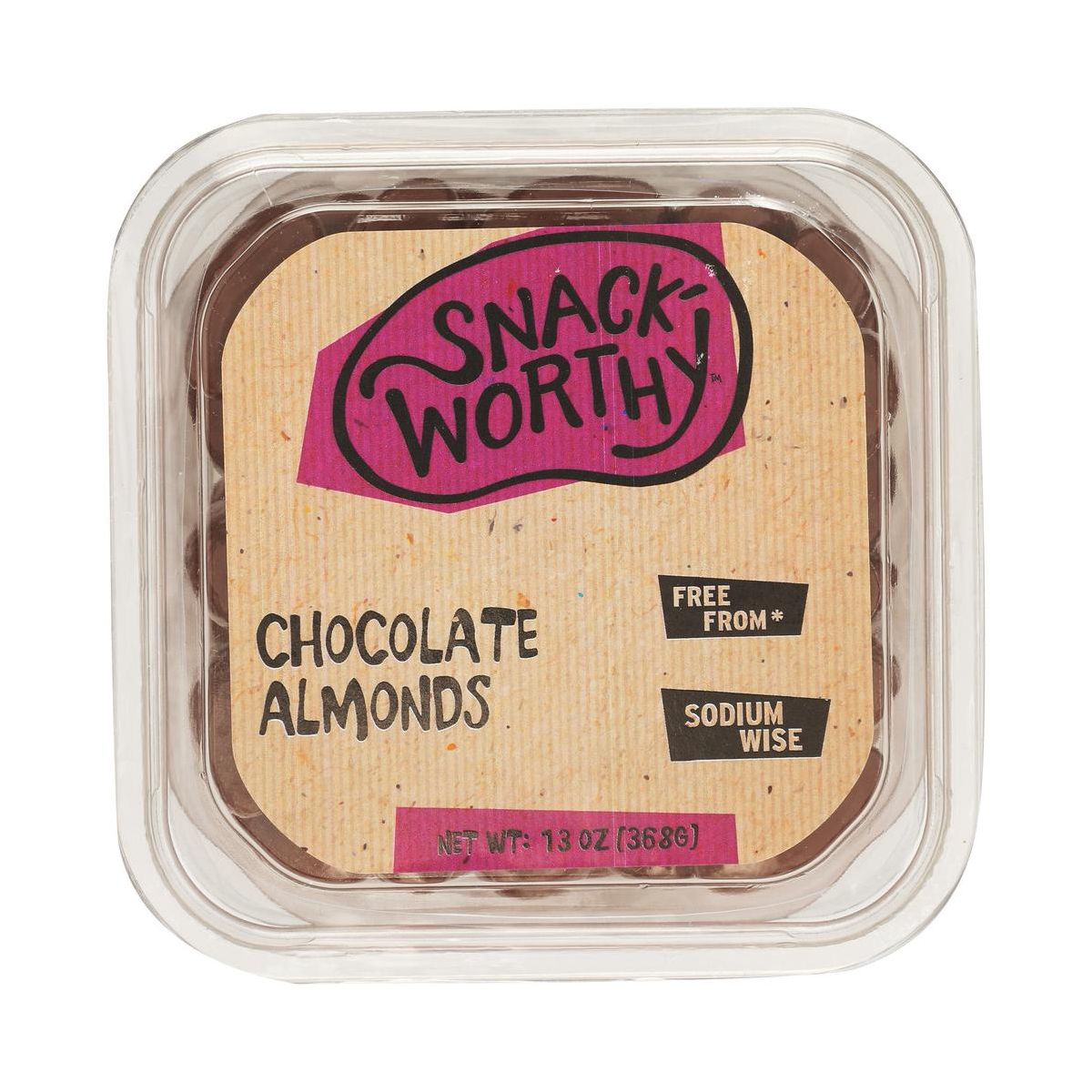 Snackworthy Almendras Cubiertas de Chocolate - Paquete de 12 - 13 oz - Imagen 3