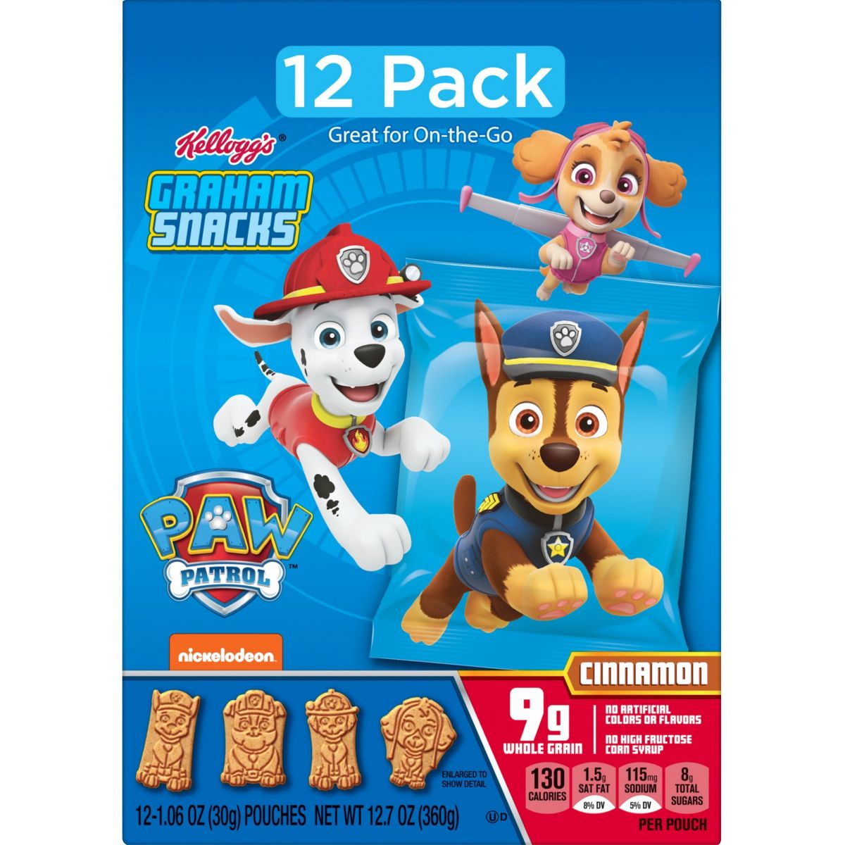 Galletas Graham Paw Patrol en Paquete de Snacks - 12.7 oz / 12 ct - Imagen 9