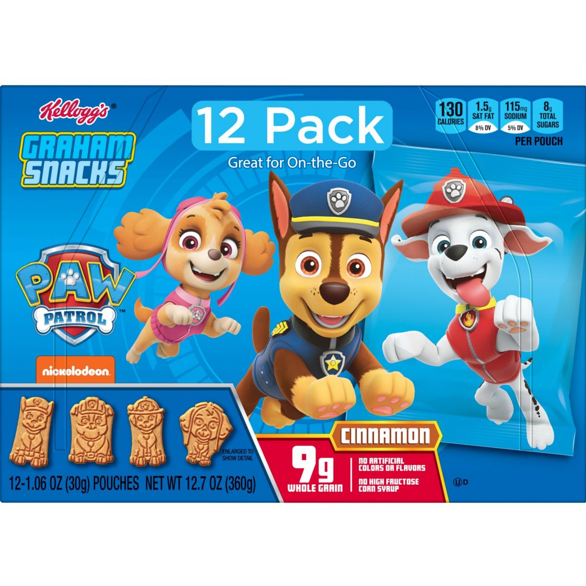 Galletas Graham Paw Patrol en Paquete de Snacks - 12.7 oz / 12 ct - Imagen 10