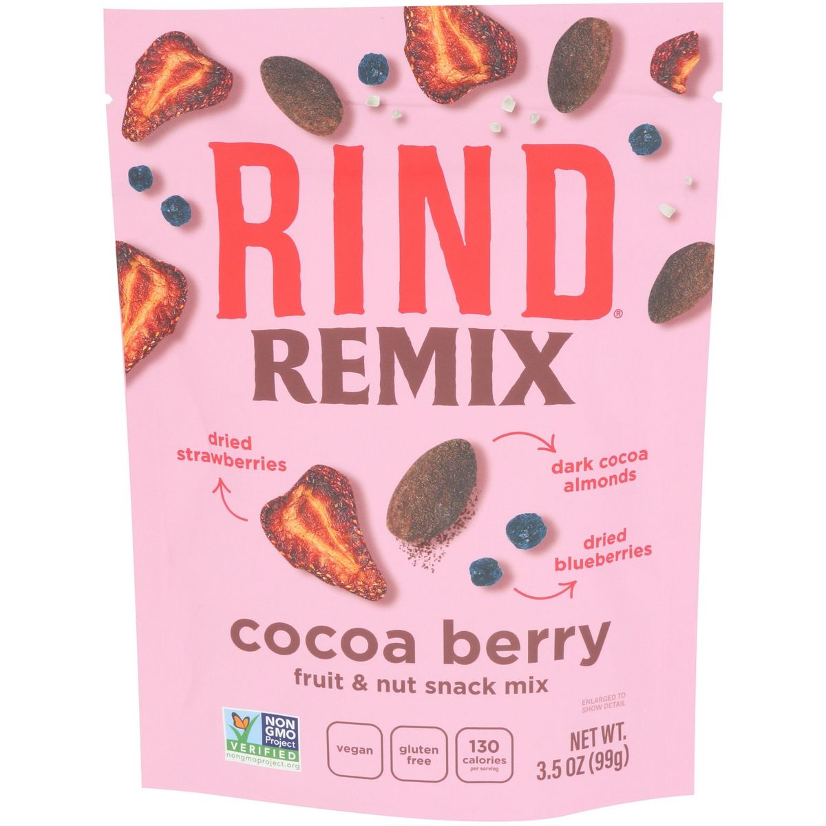 Rind Snacks - Mezcla de Botana Sabor Cacao y Baya - Caja con 6 - 3.5 oz - Imagen 2