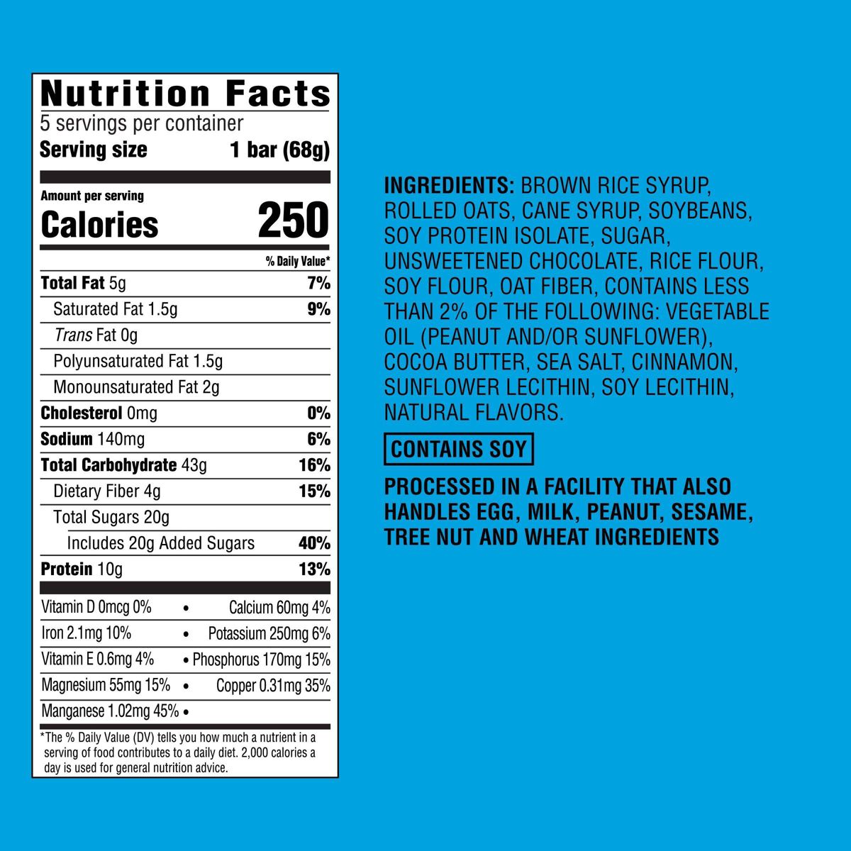 Barra Energética con Chispas de Chocolate - 10g de Proteína - 5ct - Good & Gather™ - Imagen 7