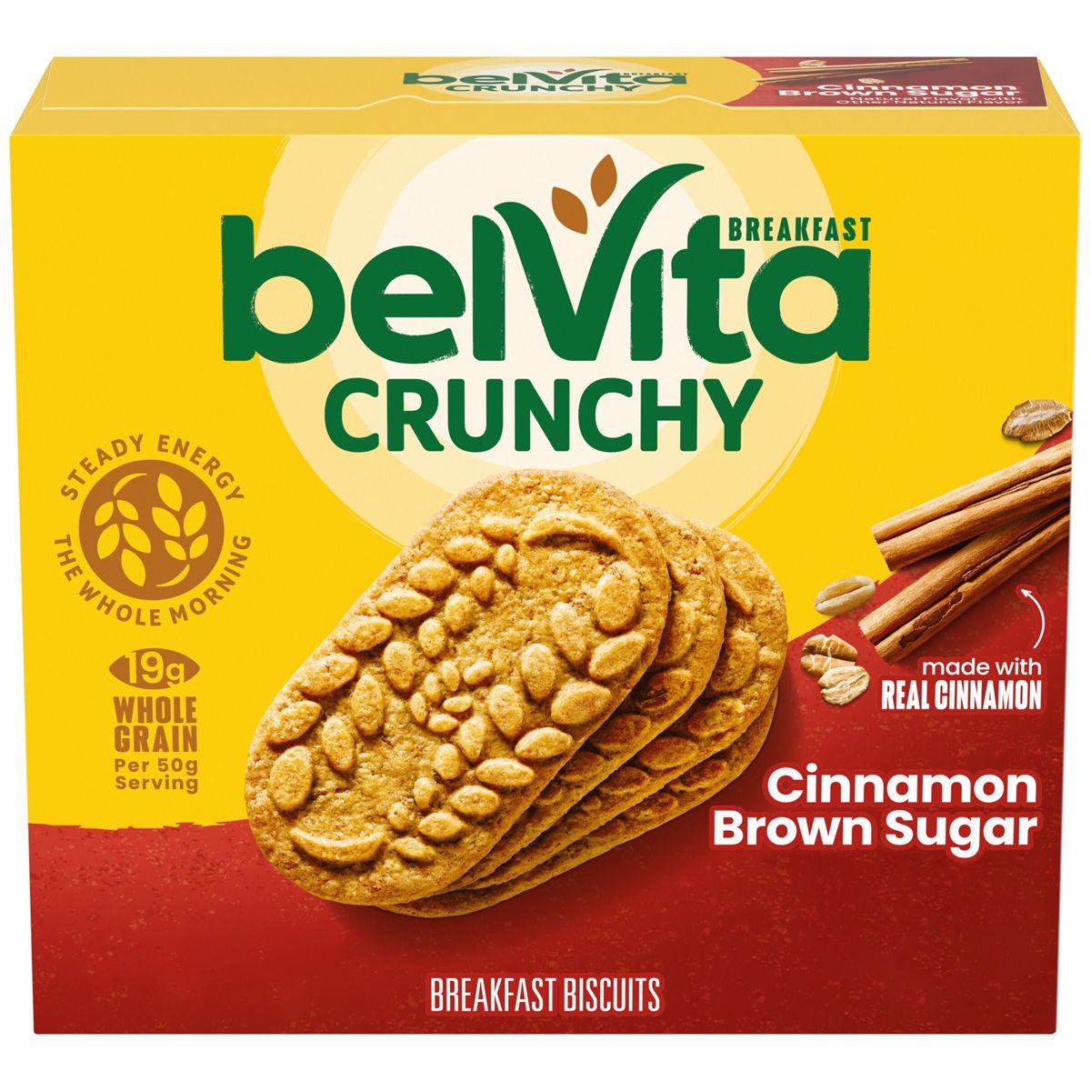 Galletas para Desayuno BelVita Sabor Canela y Azúcar Morena - 8.8 oz / Paquete de 5