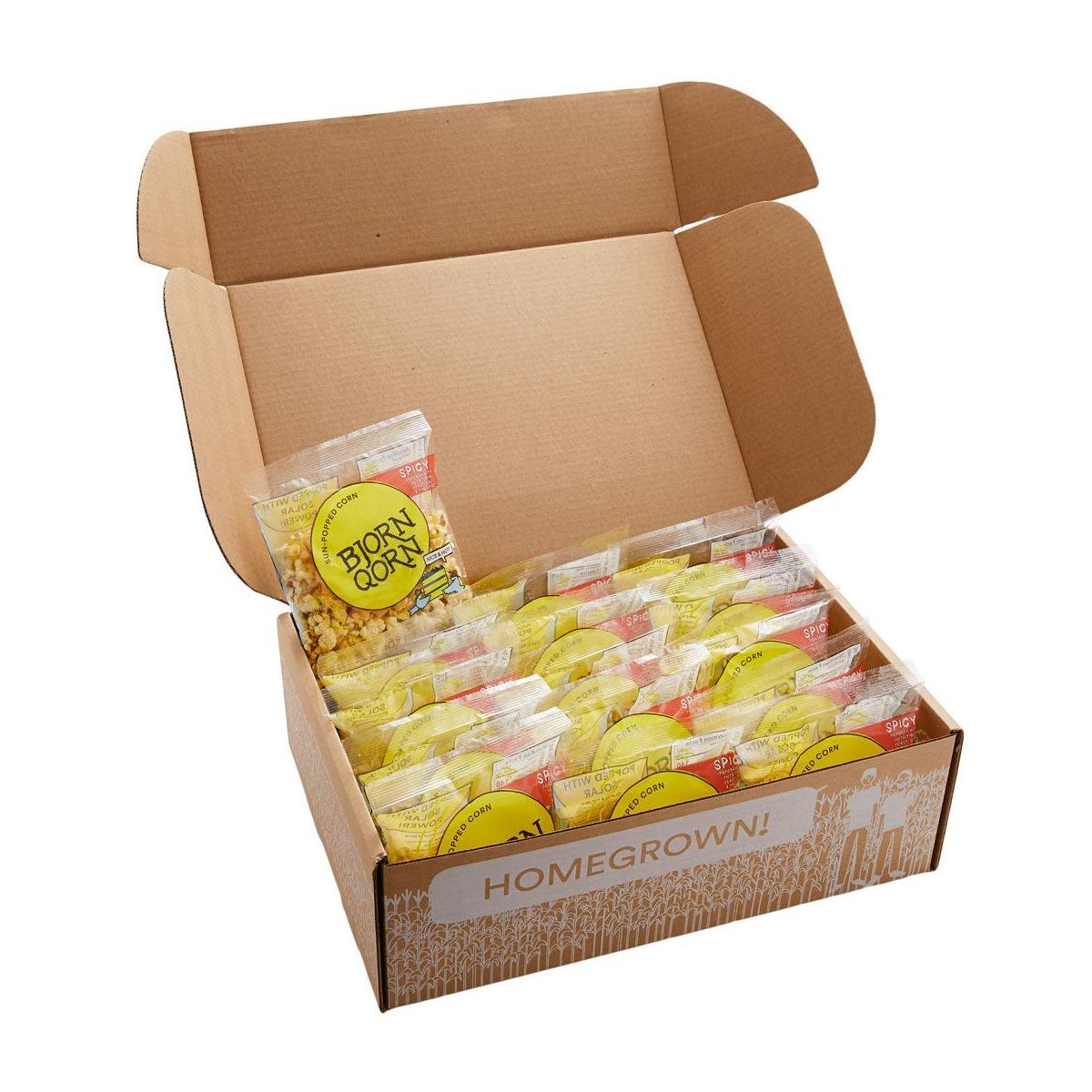 BjornQorn Picante, Paquete de 15 (1 oz) de Palomitas - Imagen 3