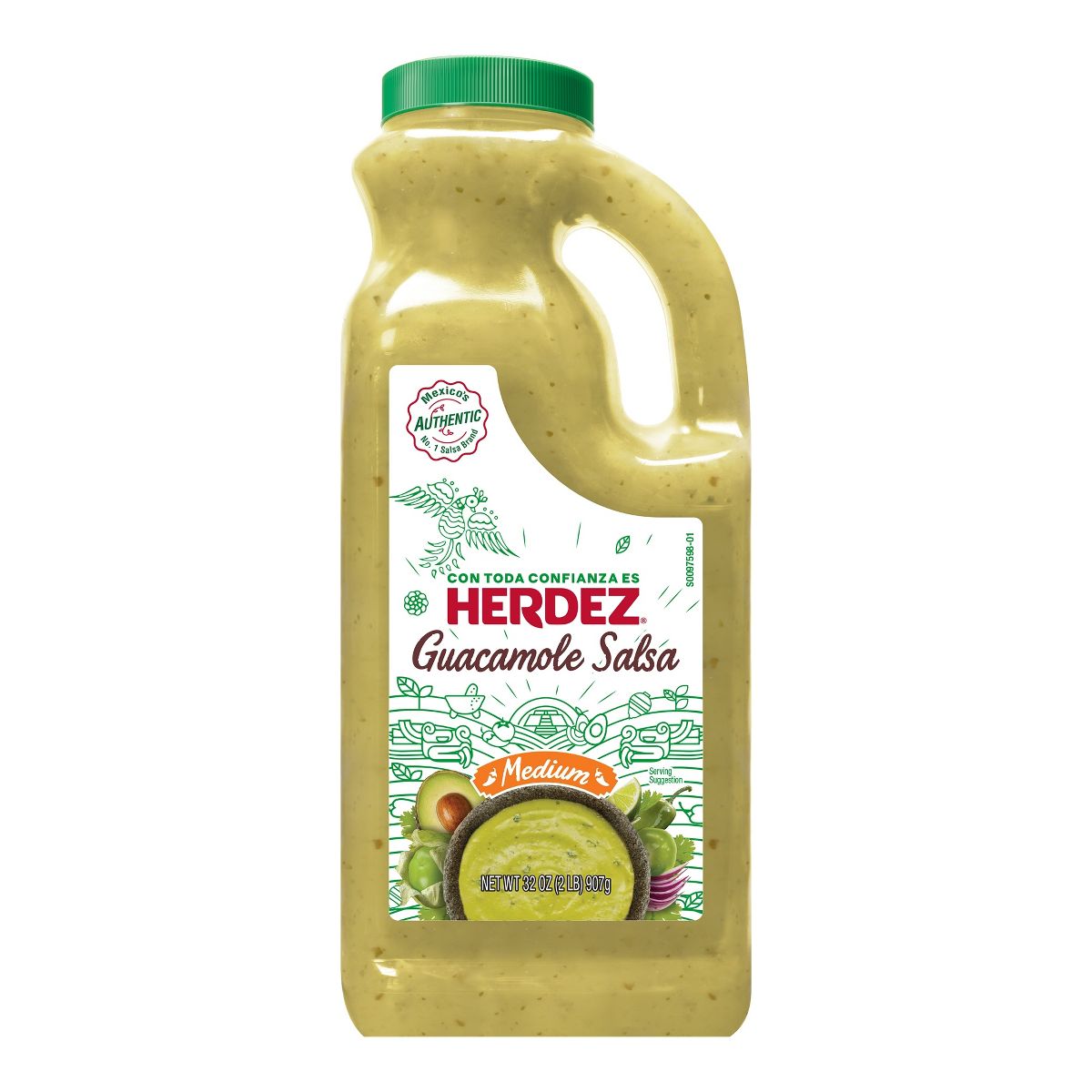 Herdez Guacamole Salsa Clásica Mediana - 32 oz