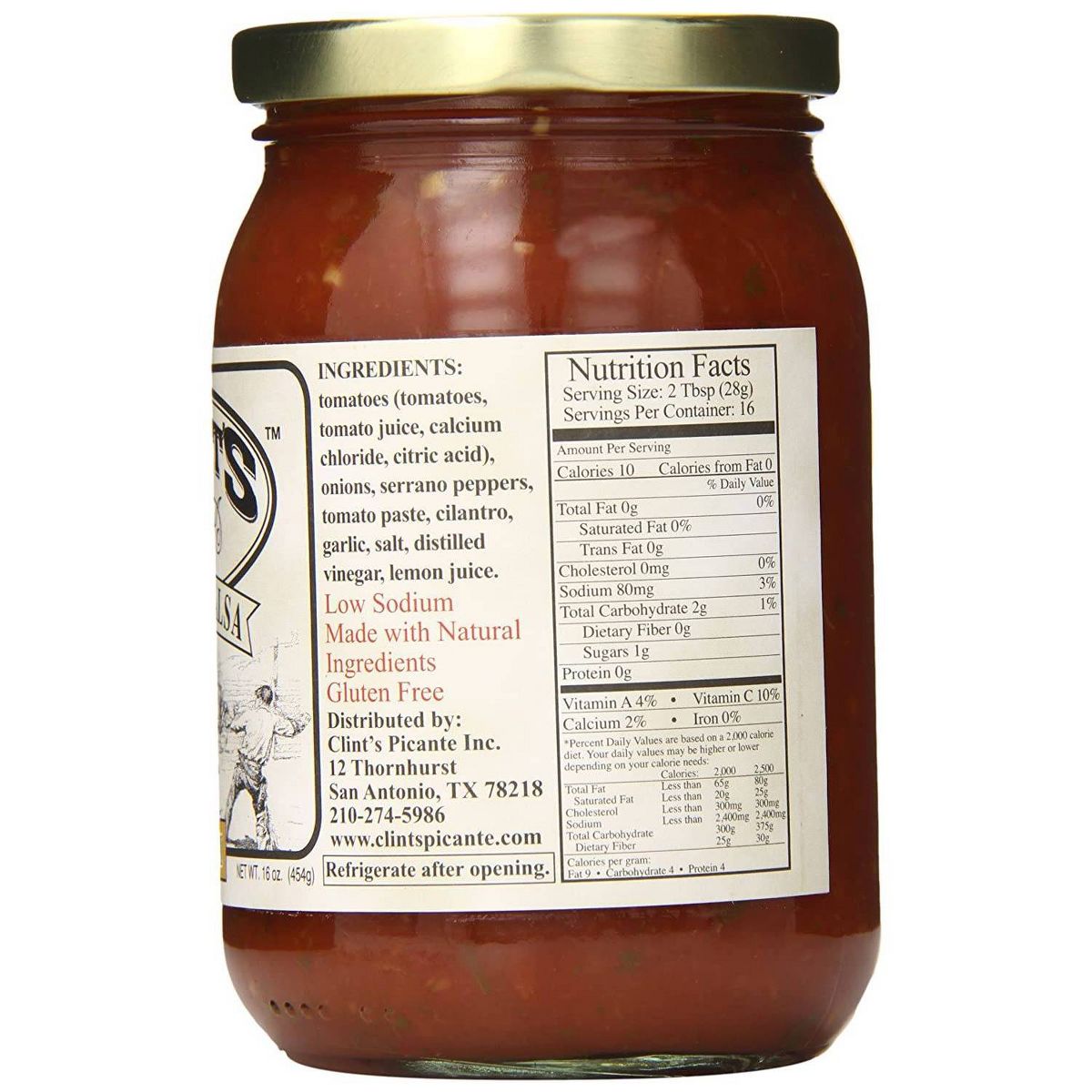 Salsa Clint's Texas Medium 16 oz - Imagen 3