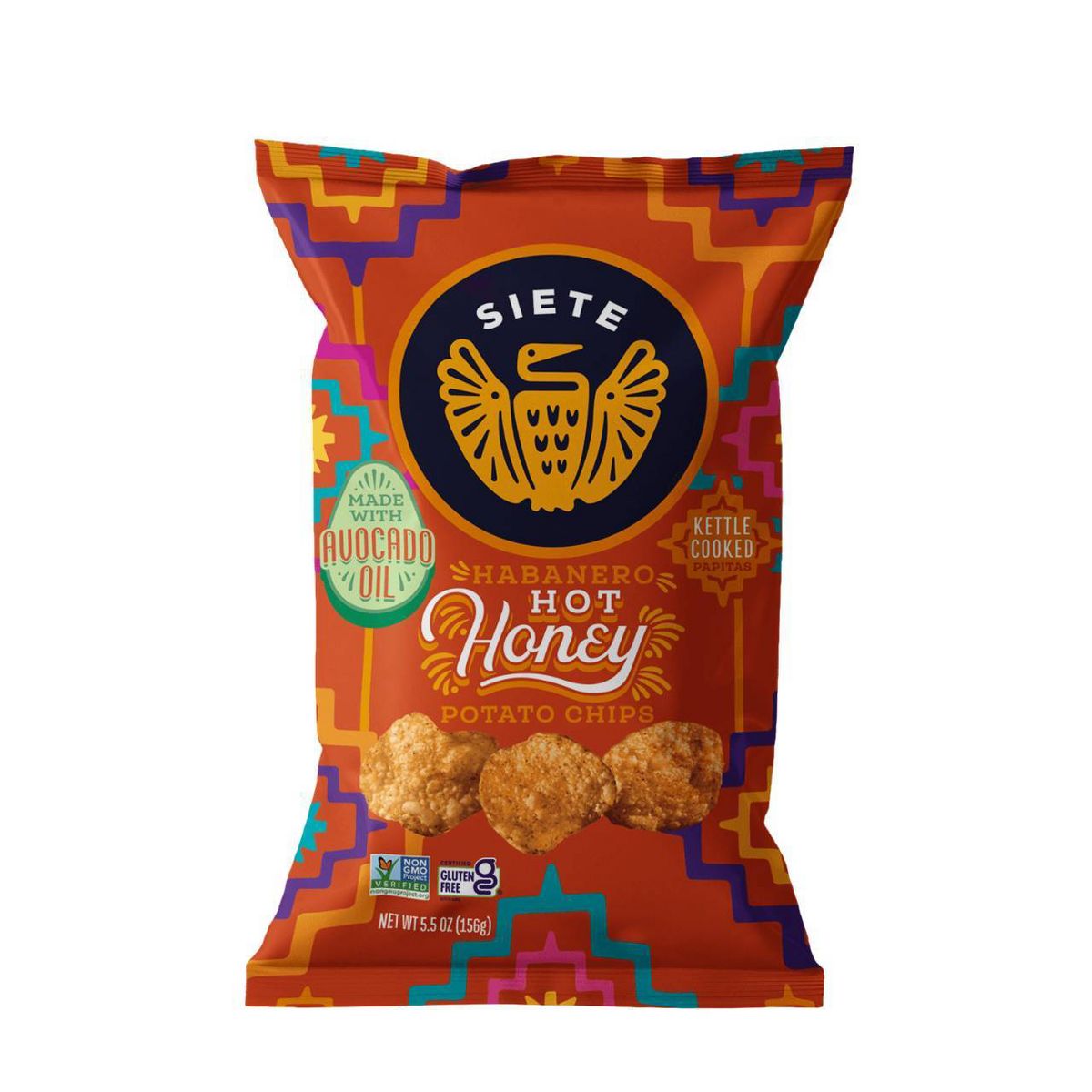 Papas fritas Siete Habanero Honey estilo Kettle Cooked - 5.5 oz - Imagen 2