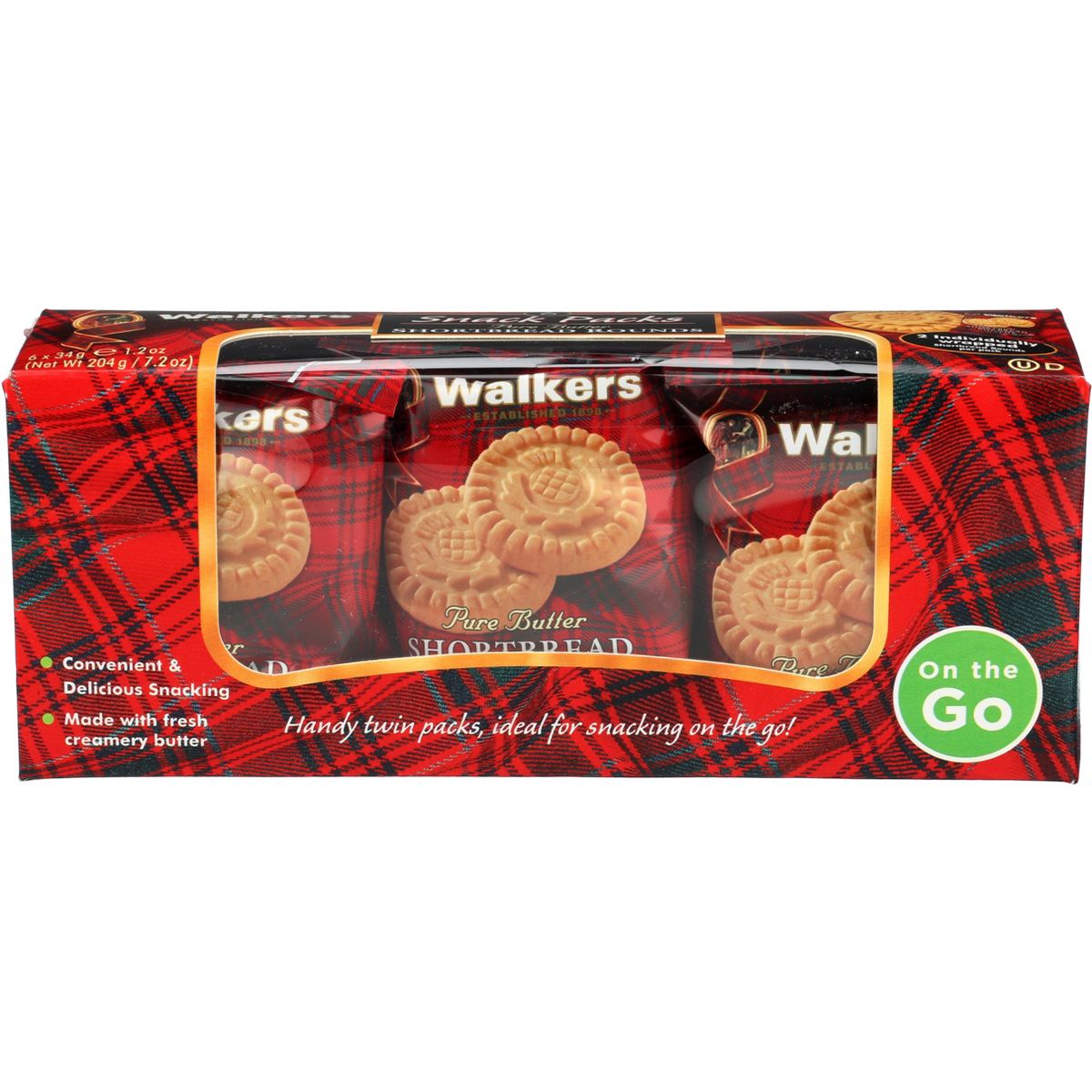 Walkers Shortbread Rounds Snack Pack - Paquete de 6 - 7.2 oz - Imagen 3