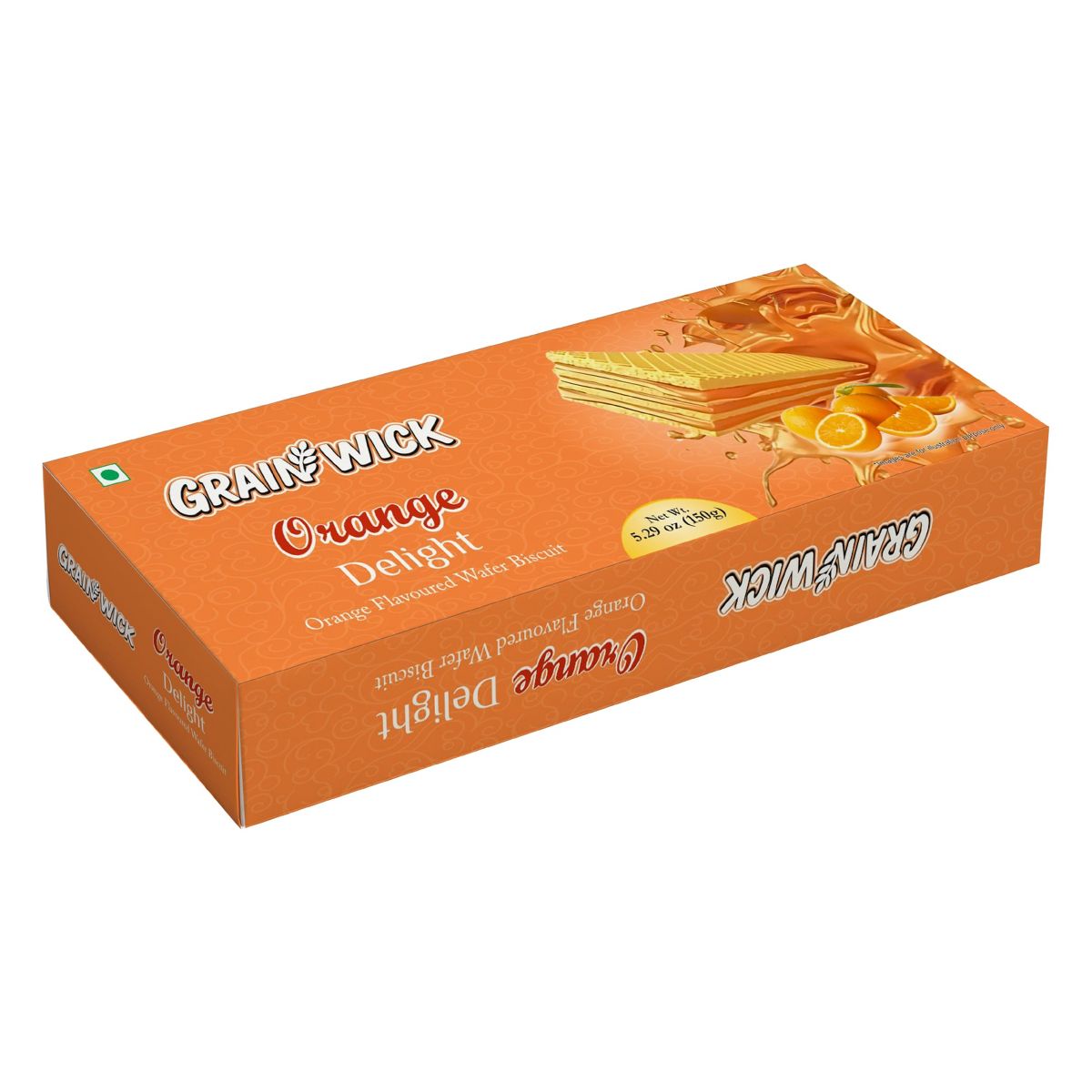 Galletas Aiva Orange Wafer | Capas Crujientes | Relleno de Crema de Naranja Dulce | Para Botana y Postres | Paquete Sur - Imagen 3