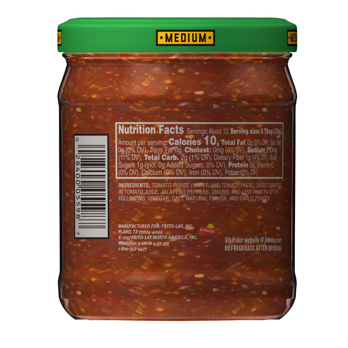 Tostitos Salsa Chunky Mediana - 15.5 oz para Botana - Imagen 3