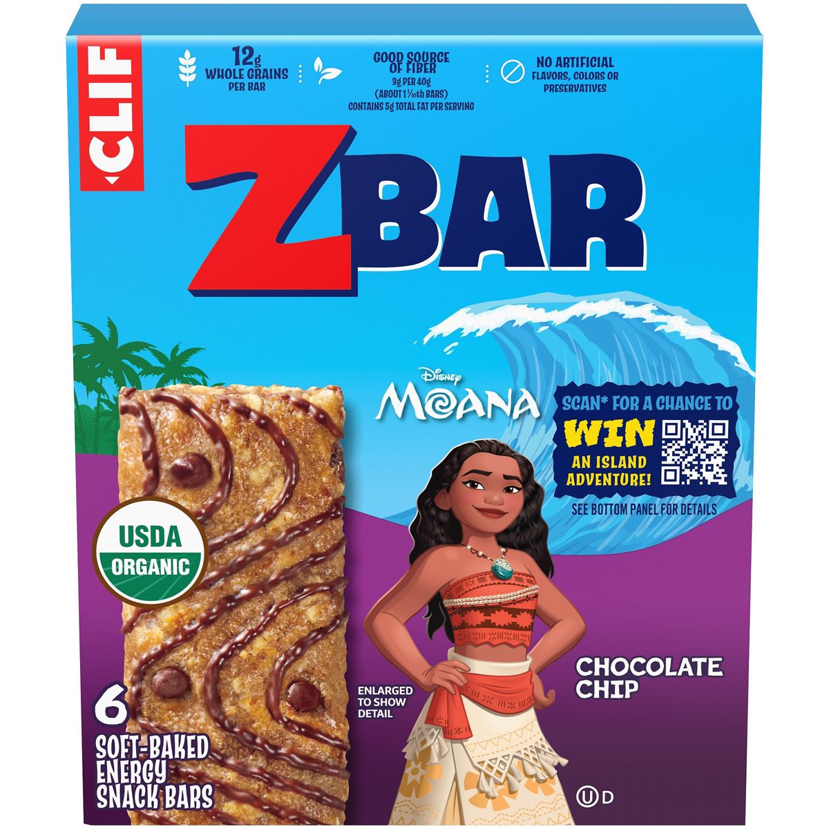 CLIF Kid ZBAR Barras de Snack con Chispas de Chocolate
