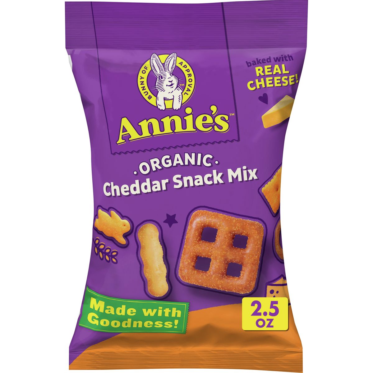 Annie's Organic Cheddar Snack Mix - 2.5 oz - Imagen 2