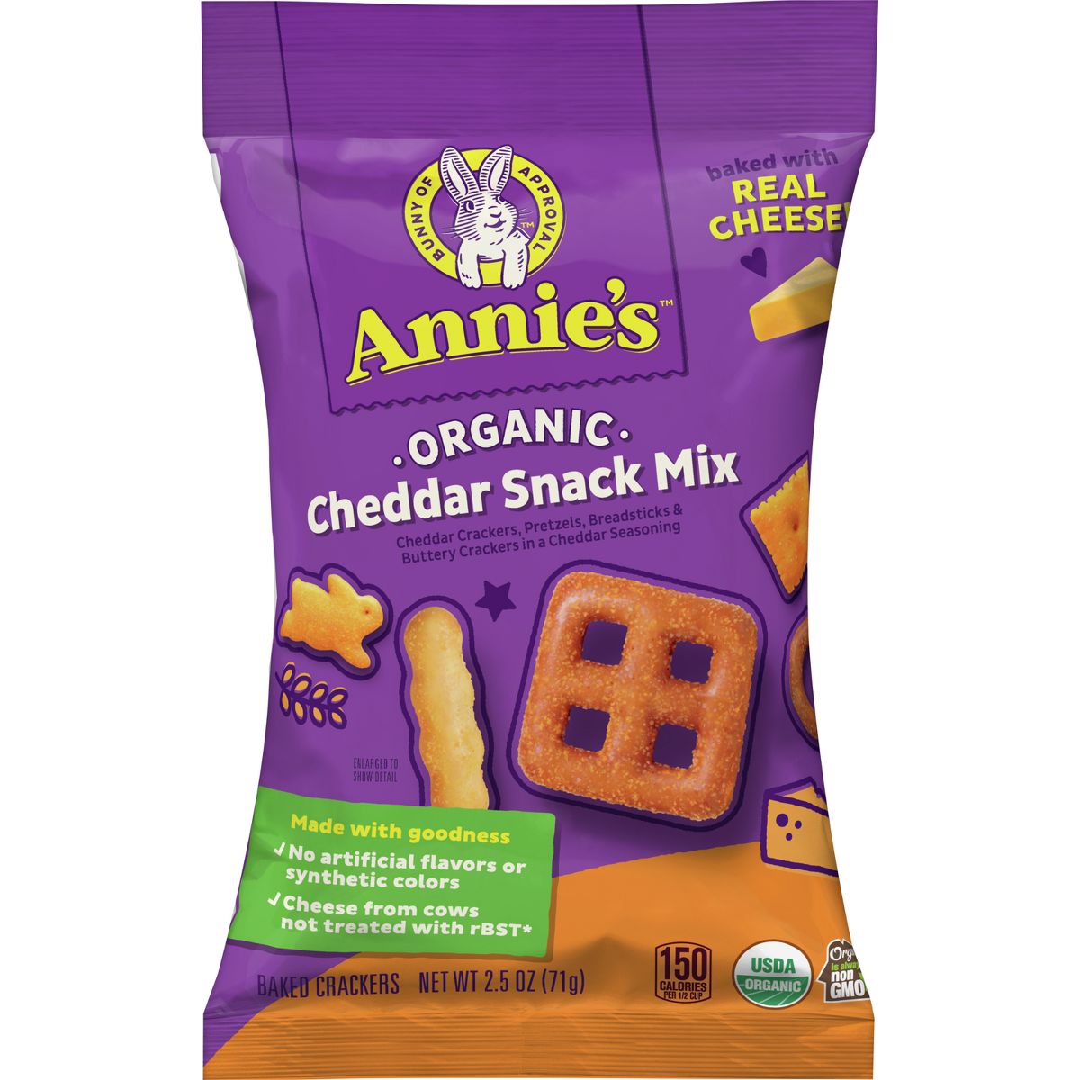 Annie's Organic Cheddar Snack Mix - 2.5 oz - Imagen 3