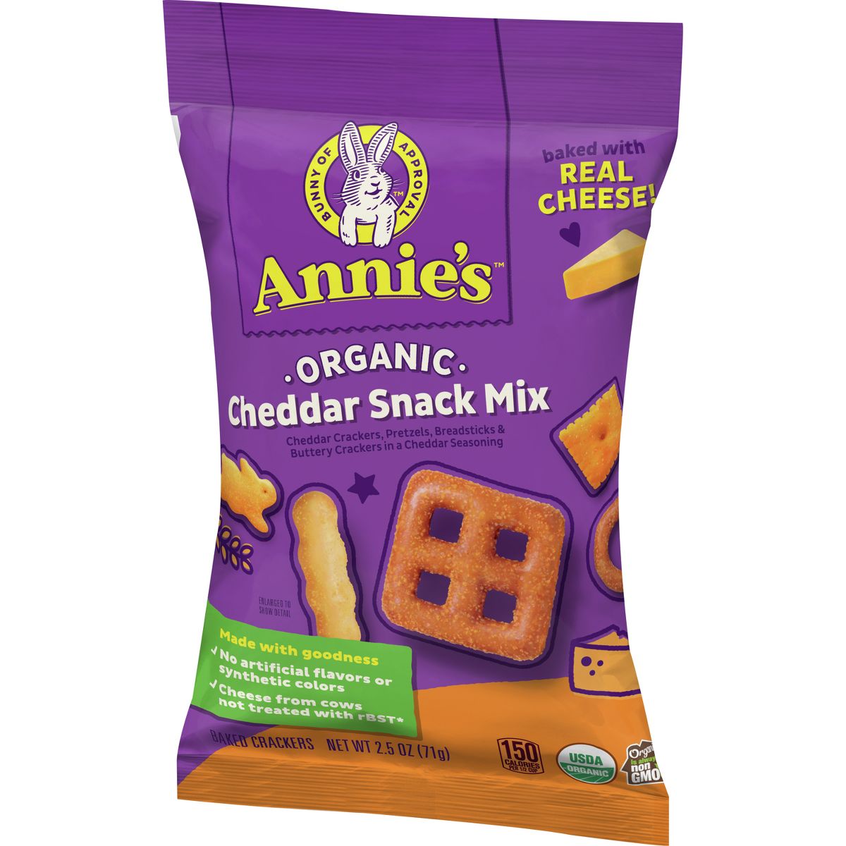 Annie's Organic Cheddar Snack Mix - 2.5 oz - Imagen 4