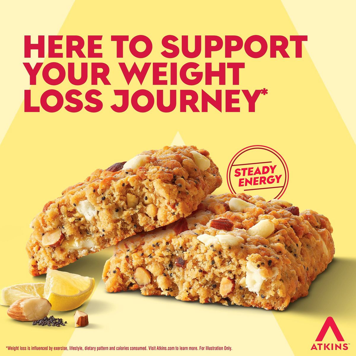 Barras de Proteína Atkins - Suaves Horneadas con Sabor a Limón y Semillas de Amapola - 7.05 oz/4 paquetes - 15g de Proteína - Imagen 6