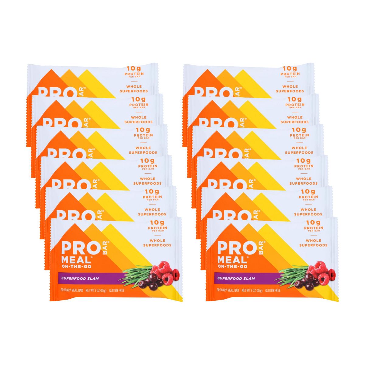 Barra de Comida Súper Alimento Orgánico Slam - 12 barras, 3 oz