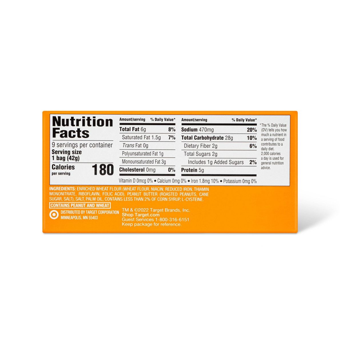 Pretzels Rellenos de Mantequilla de Cacahuate Mini - Paquete de 9 - Good & Gather™ - Imagen 3