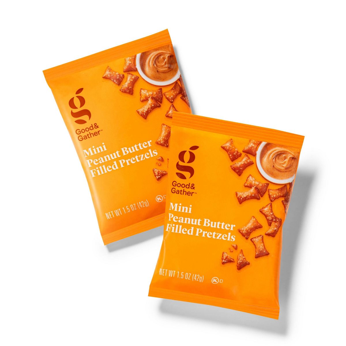 Pretzels Rellenos de Mantequilla de Cacahuate Mini - Paquete de 9 - Good & Gather™ - Imagen 4