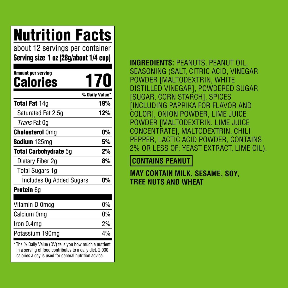 Cacahuates sazonados con chile y lima - 12 oz - Good & Gather™ - Imagen 5