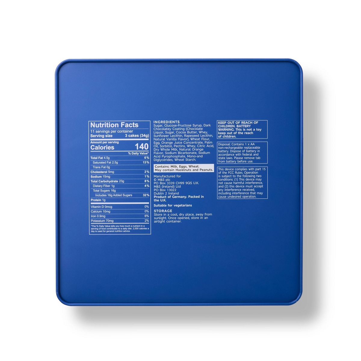 M&M's Big Ben Lata de Reloj Funcional con Pastelillos Jaffa de Naranja y Chocolate Oscuro - 13.2 oz - Imagen 3