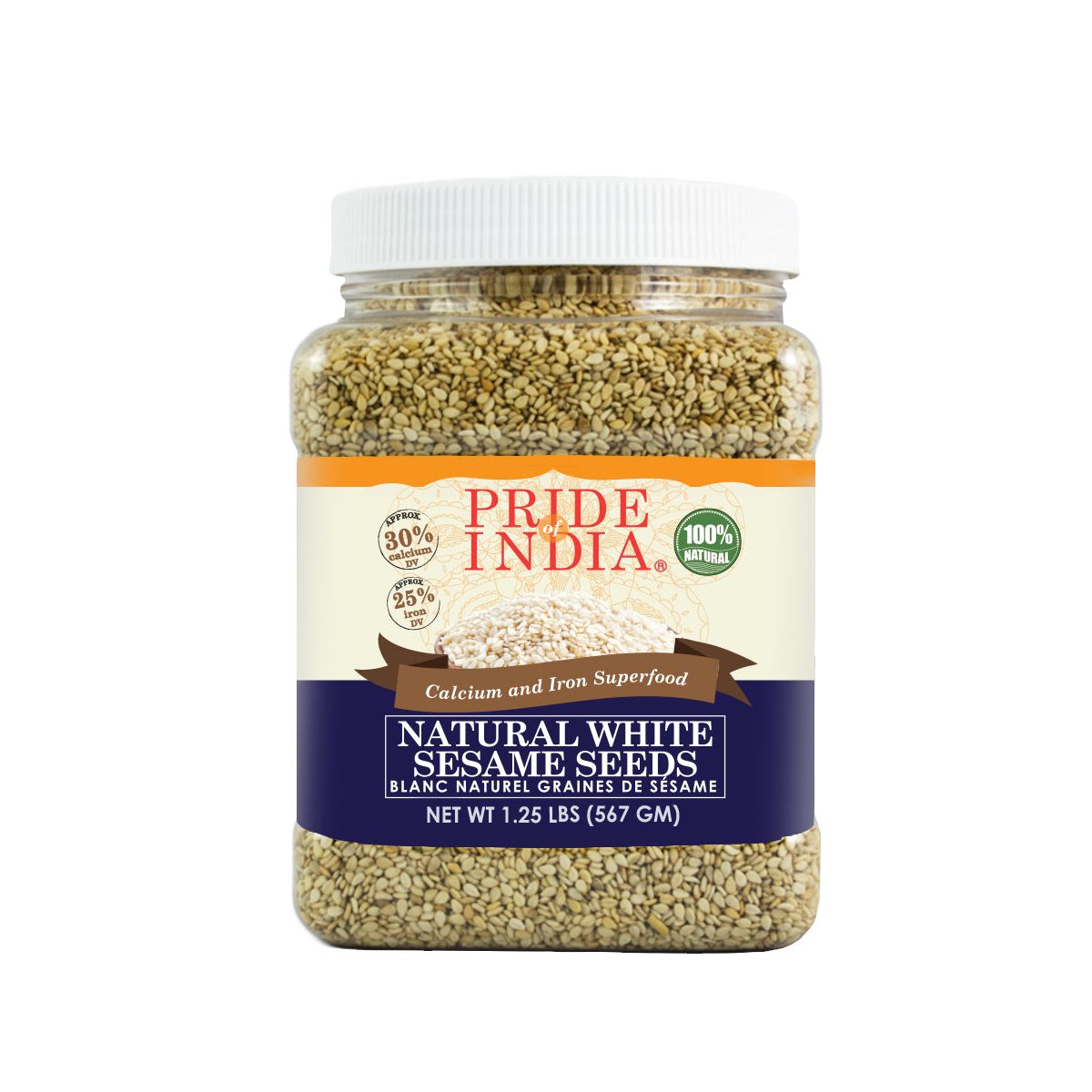 Semillas de Ajonjolí Blanco PRIDE OF INDIA