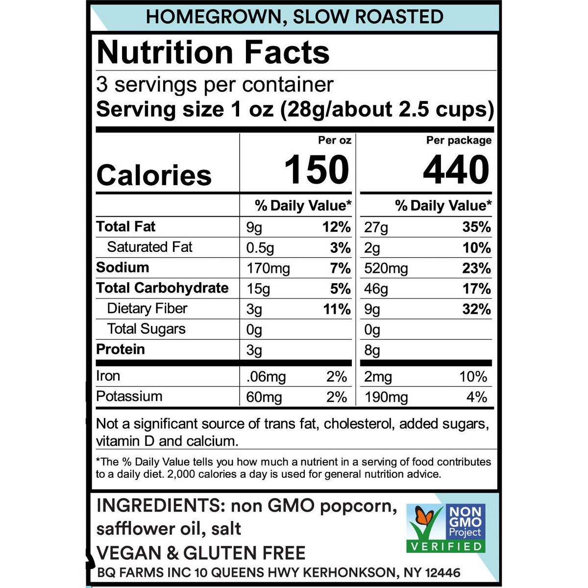 BjornQorn Cloudy (Salado) Palomitas de Maíz, Paquete de 12 (3 oz) - Imagen 7